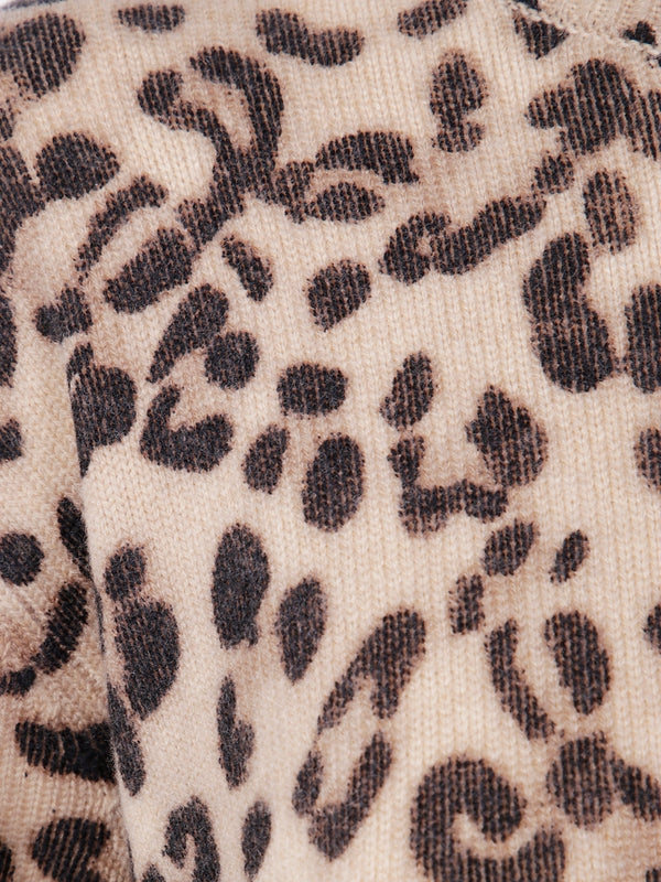 Semi-Couture Leopard Brown Knit
