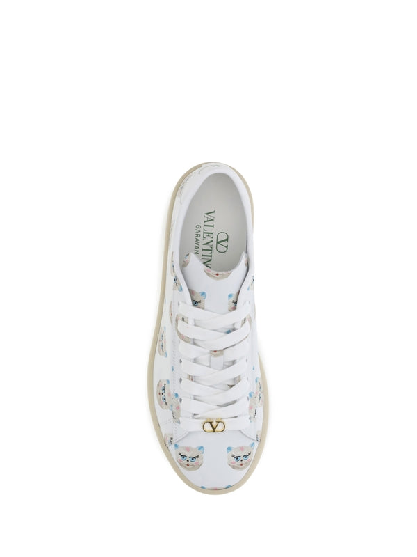 Valentino White Low Top Sneakers