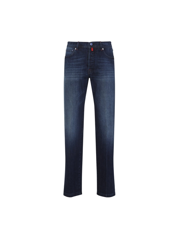 Kiton Navy Denim Pants