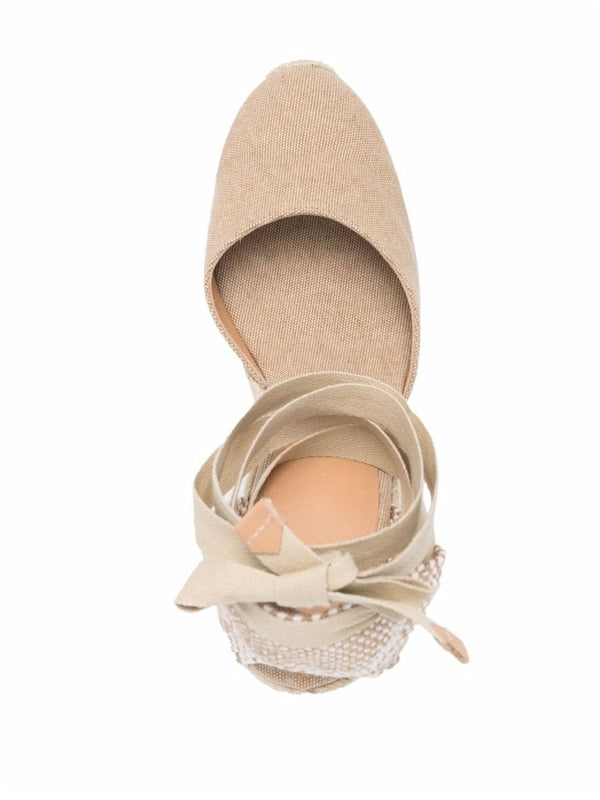 Castaner Beige Wedge Sandals