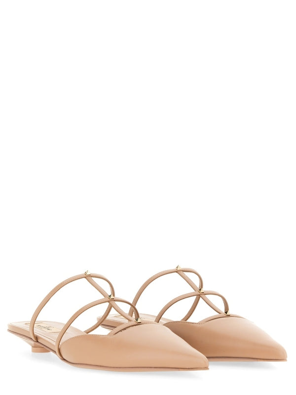 Wispy Rockstud Flat Sandal Heel