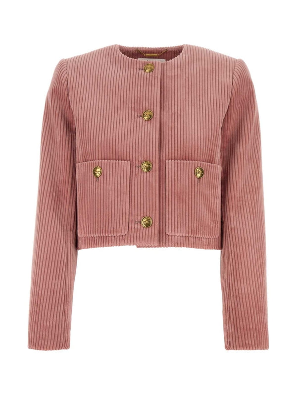 Single-breasted Velvet Jacket