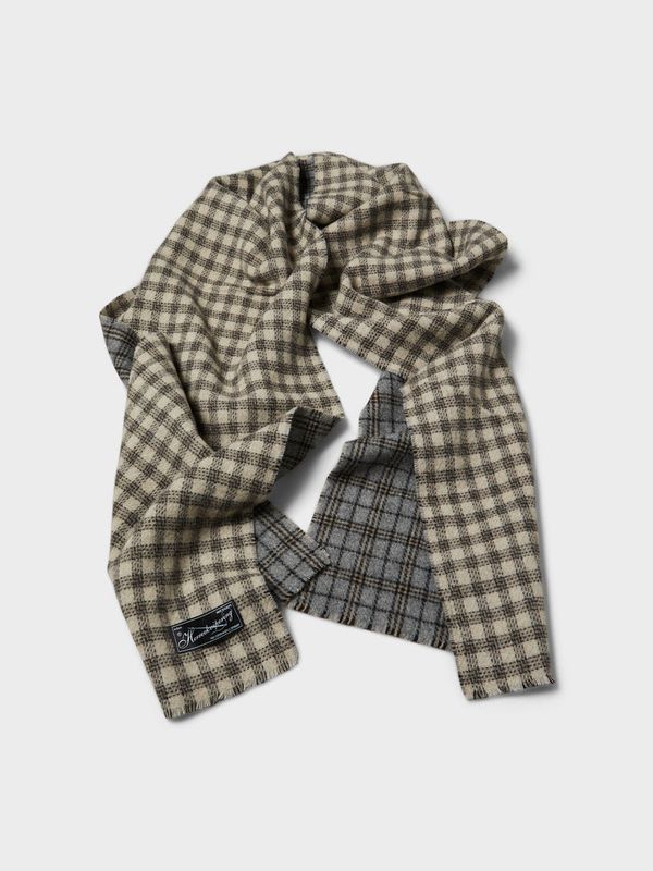 Mfpen Checked Wool Scarf