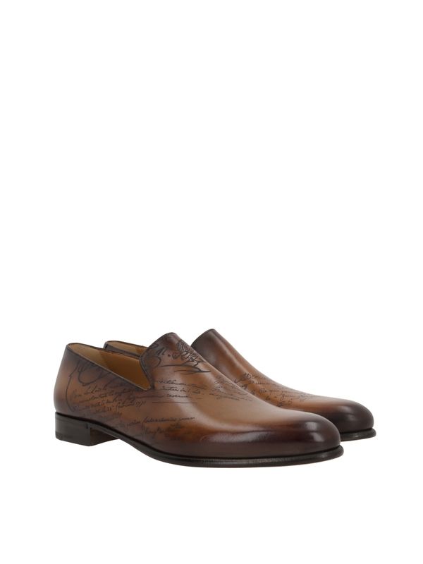 Cursive Galet Leather Loafer
