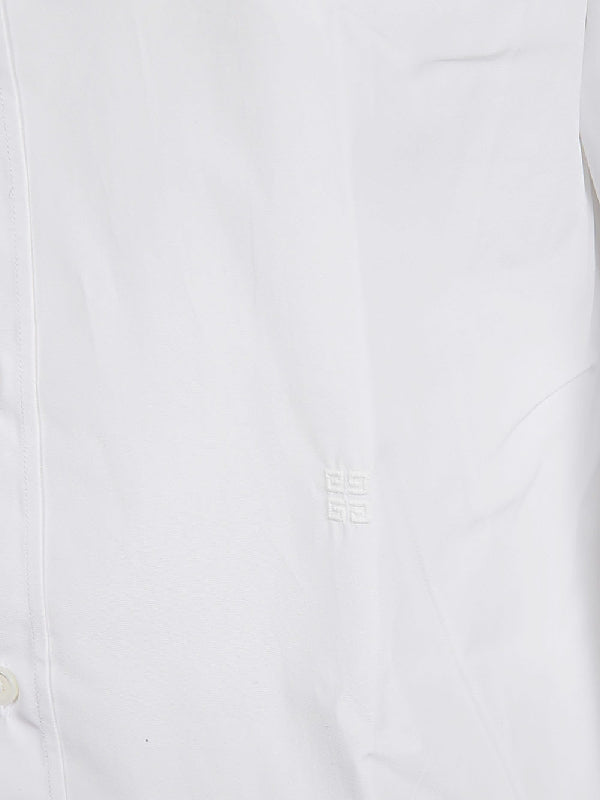 White Cotton Long Sleeve Shirt