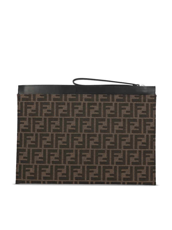 FF Jacquard Appliqué Large Clutch