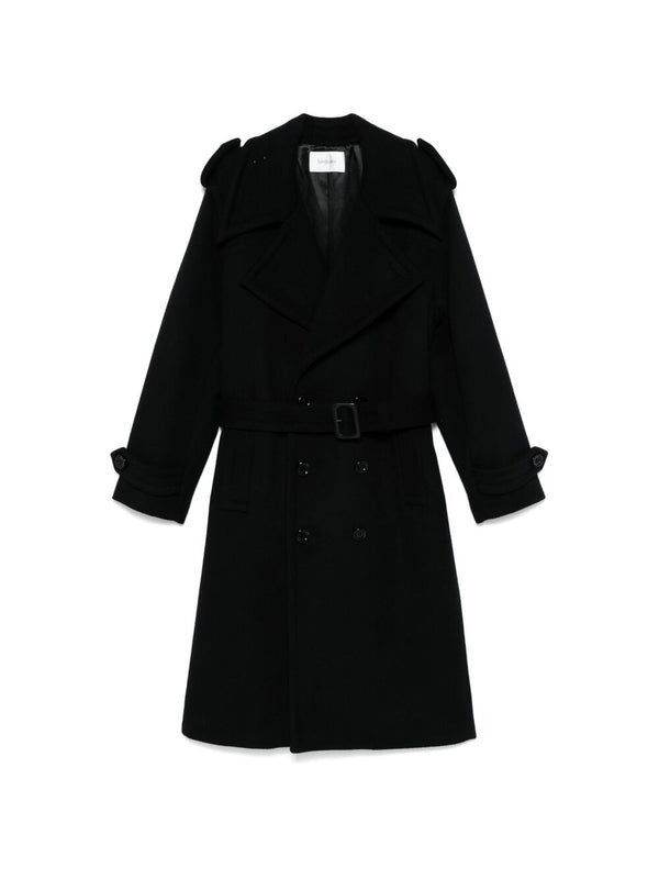 Double Wool Cashmere Trench Coat