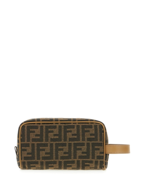 FF Jacquard Strap Pouch Bag