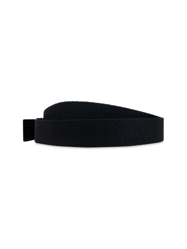 Logo Buckle Fabric Belt