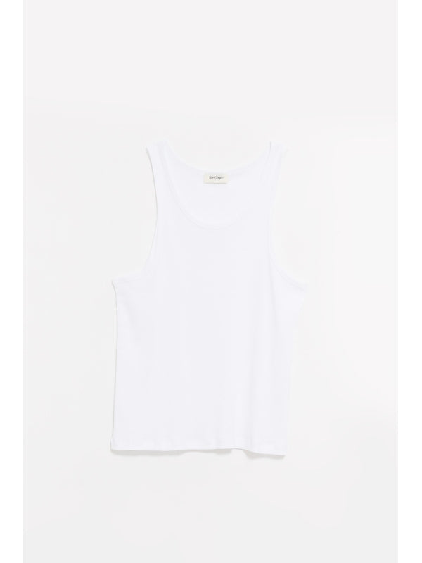 Second/Layer White Sleeveless
