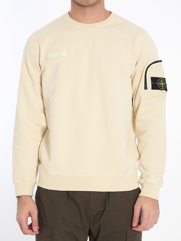 Wappen Patch Pocket Detail Sweatshirt