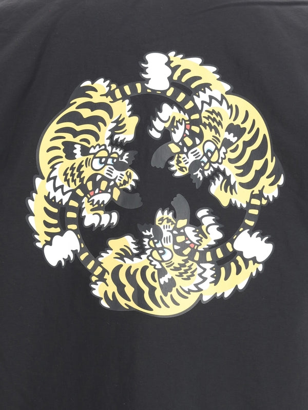 Back Tiger Printing Nylon
  Shirt Jacket