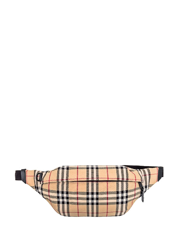 Vintage Check Nylon Belt Bag