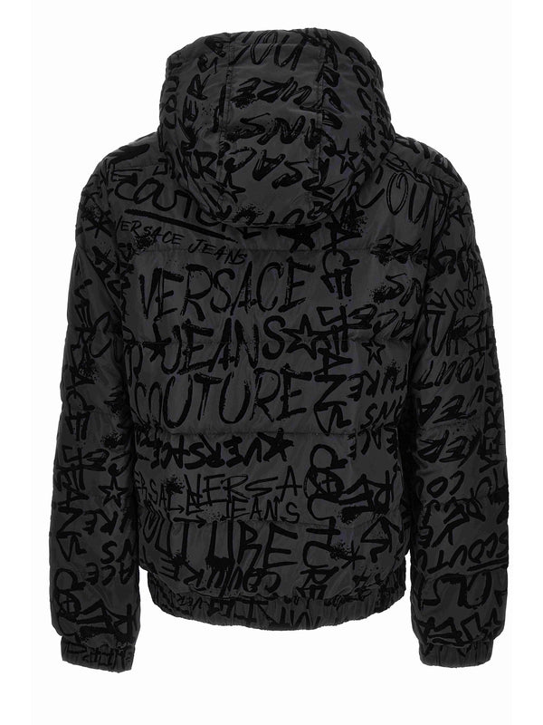 All-Over Logo Hoodie Padded Jacket