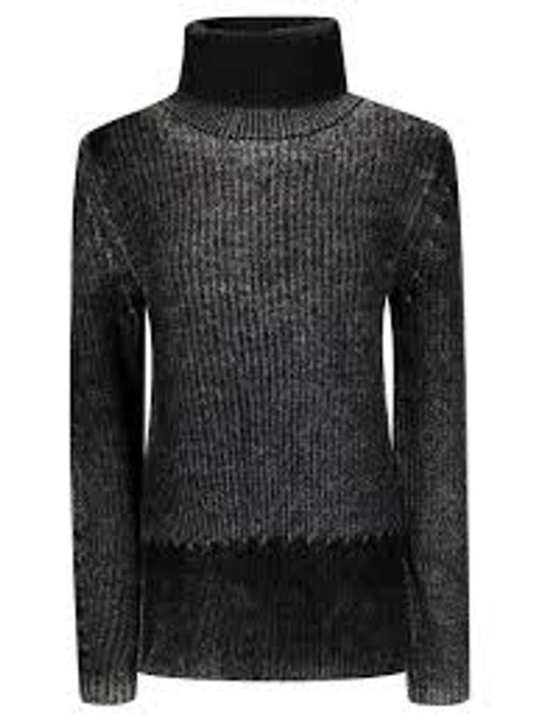 Wool Blend High Neck Knit