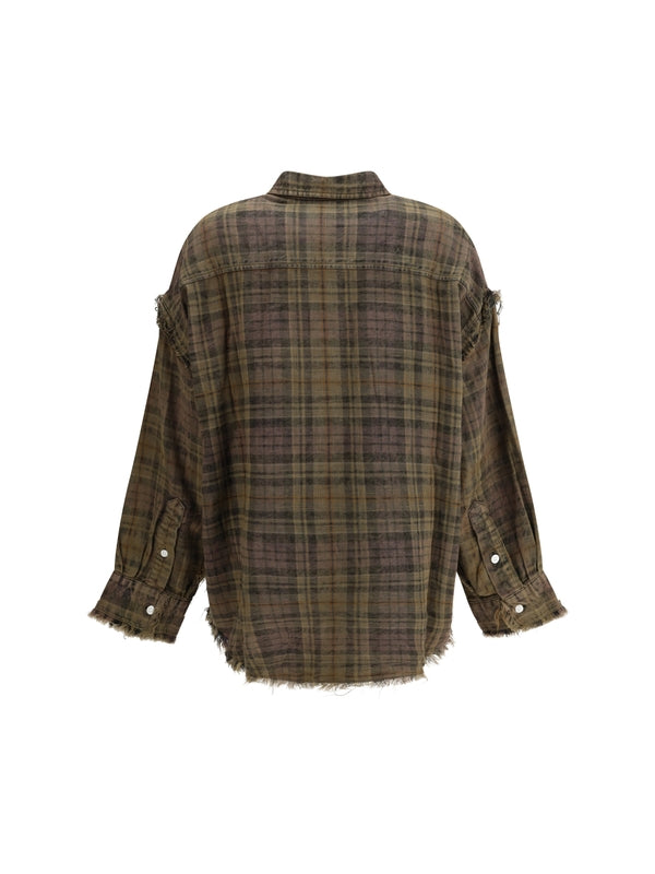 R13 Green Checked Shirts & Blouses
