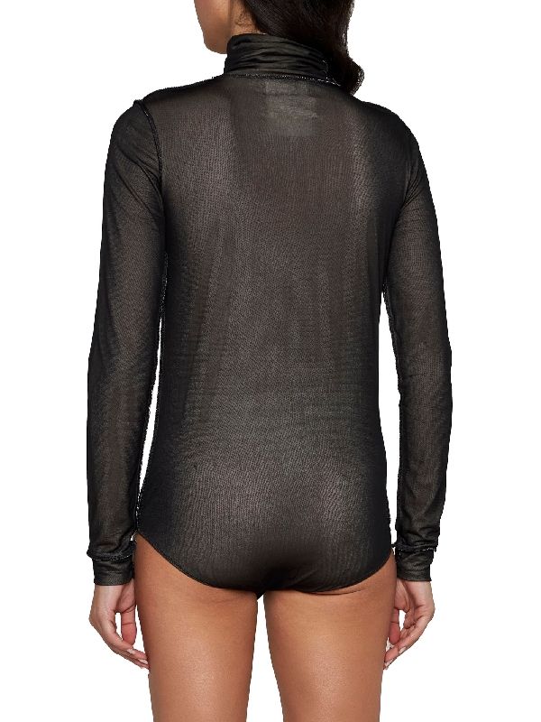 High Neck Sheer Bodysuit