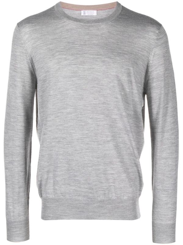 Wool Cashmere Crewneck Knit