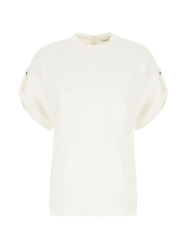 Sleeve Button Detail Viscose
  Blouse