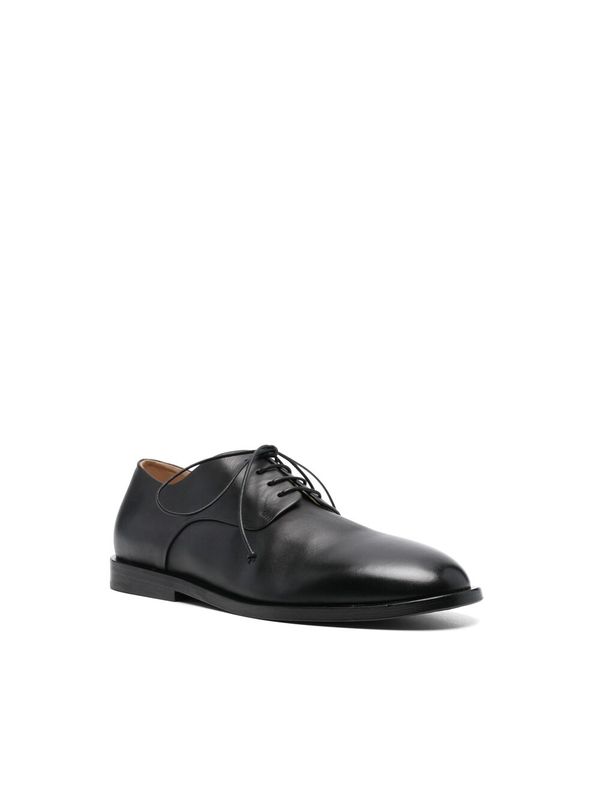 Black Calfskin Lace-Up Shoes