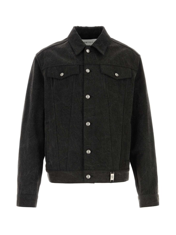 Alexander Mcqueen Black Trucker