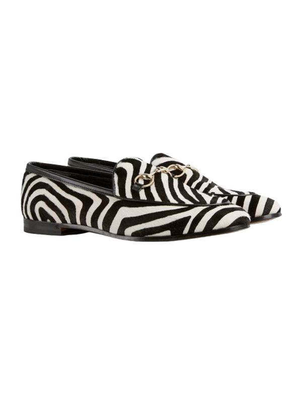 Zebra Horsebit
  Decoration Loafers