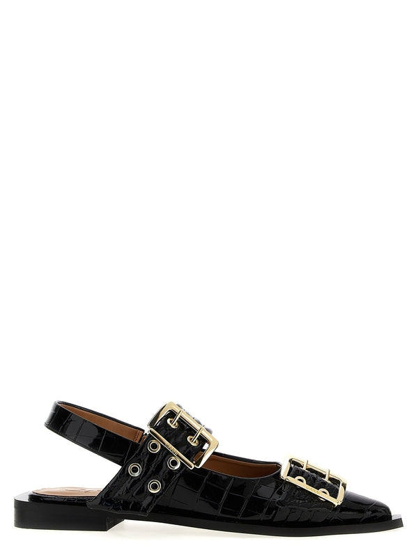 Buckle Strap Flat Sandals