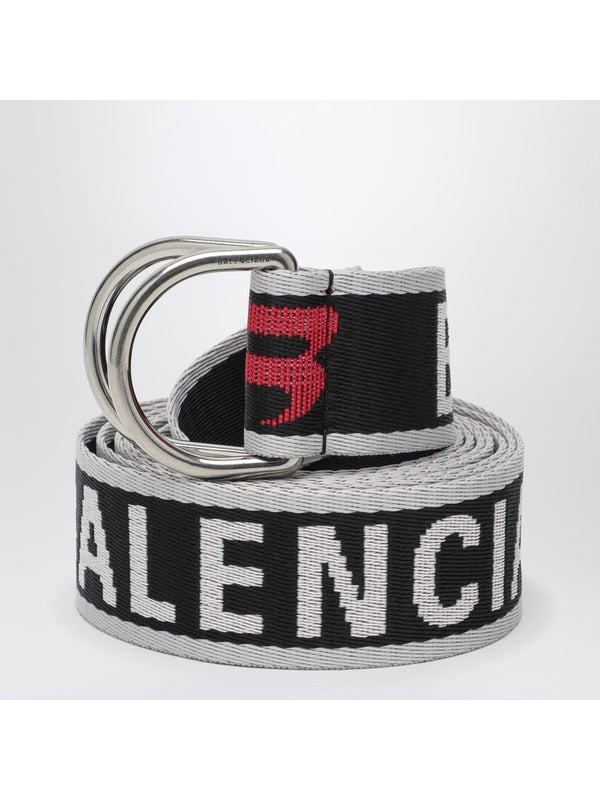 Jacquard Logo D-ring Belt