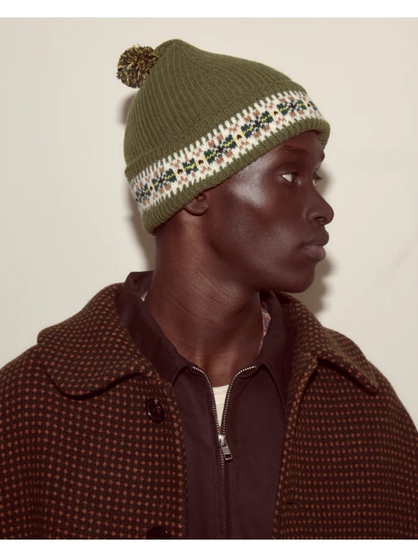 Pom-pom Detail Wool Beanie