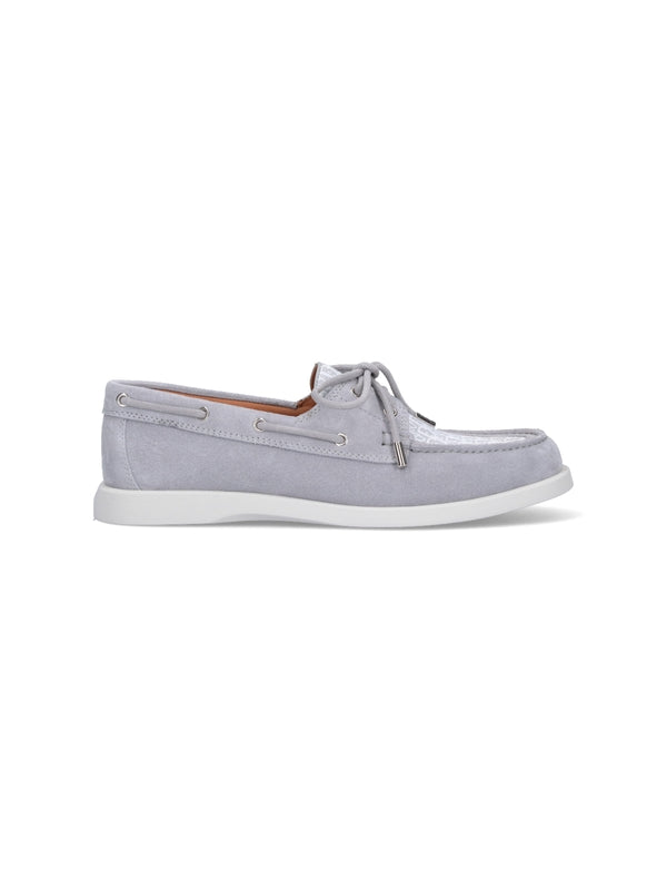 Oblique Suede Boat Shoes