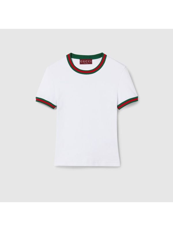 Web Ornament Cotton Short-sleeve T-shirt