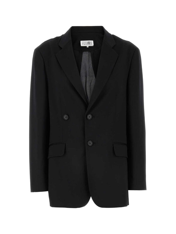 Single-breasted Wool Blend Jacket