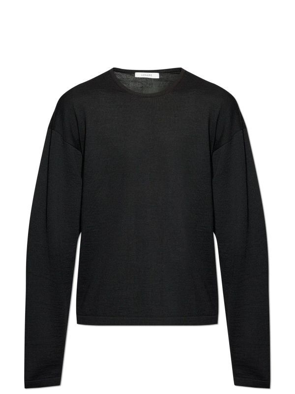 Crew Neck Wool Blend Sweater