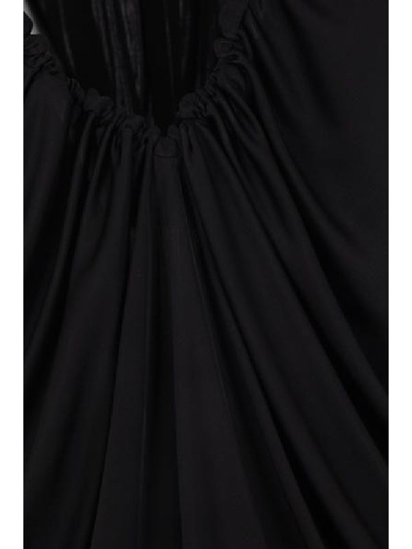 Pleats Detail Long Dress