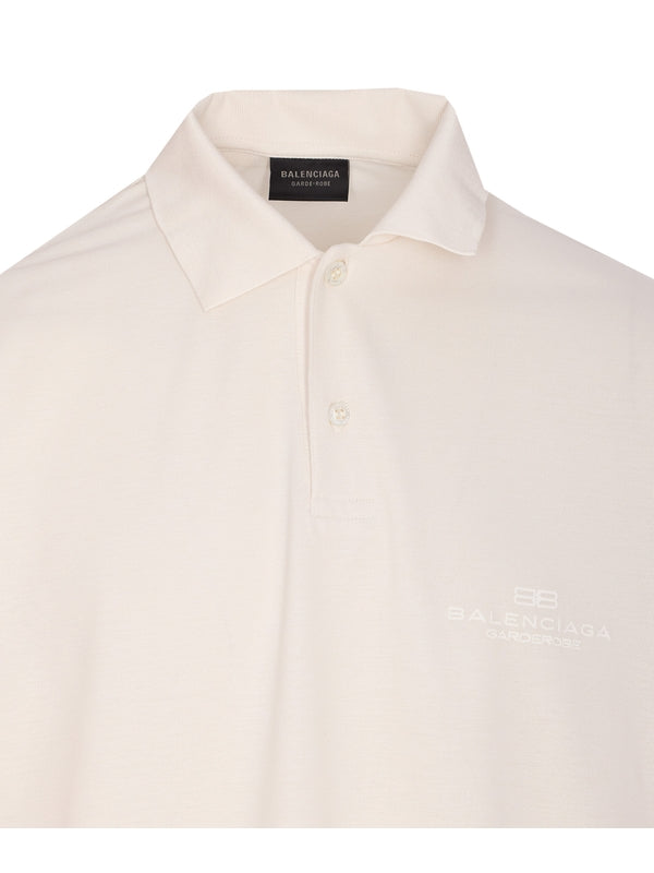 BB Logo Cotton Polo Shirt