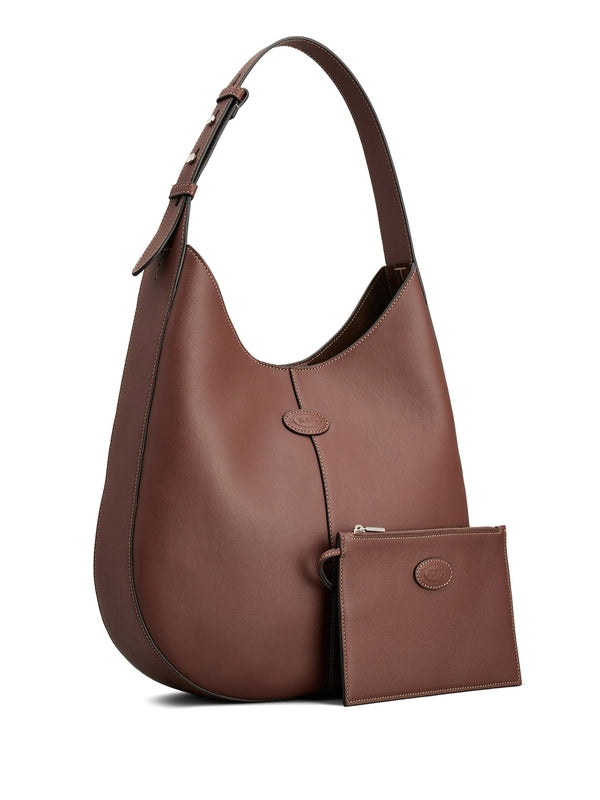 TOD'S - Di Logo Leather Shoulder Bag - Jente