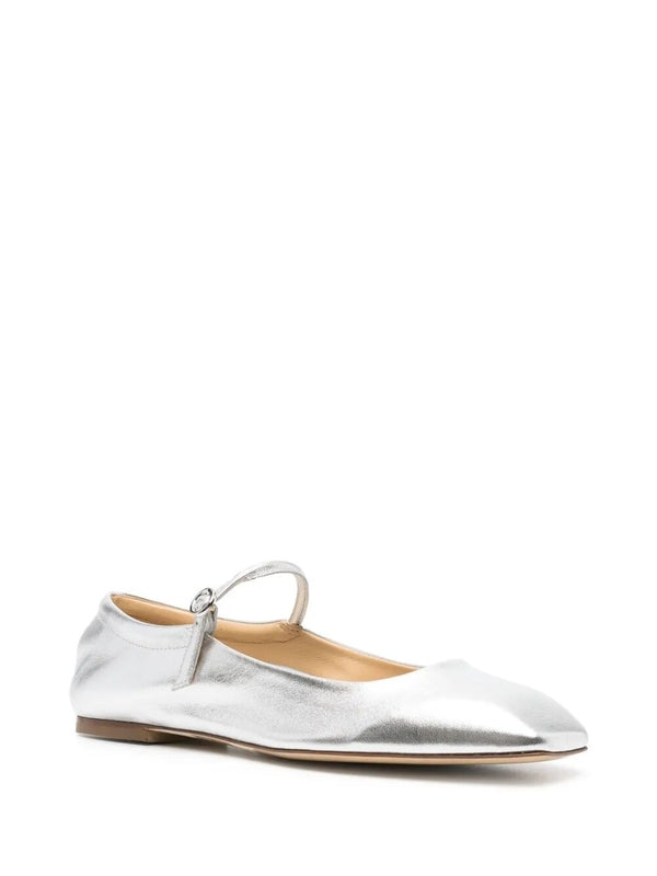 Ady Silver Flat Shoes