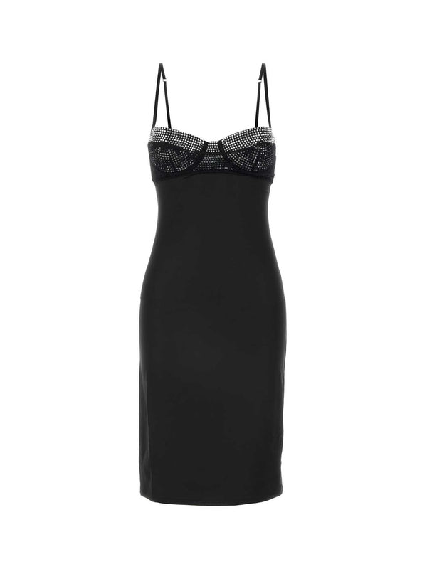 Oseree Black Mini Dress