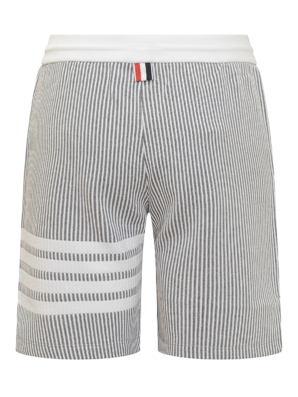 4-Bar Stripe Cotton Shorts