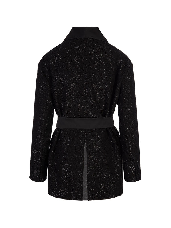 Wool Blend Sequin Jacket