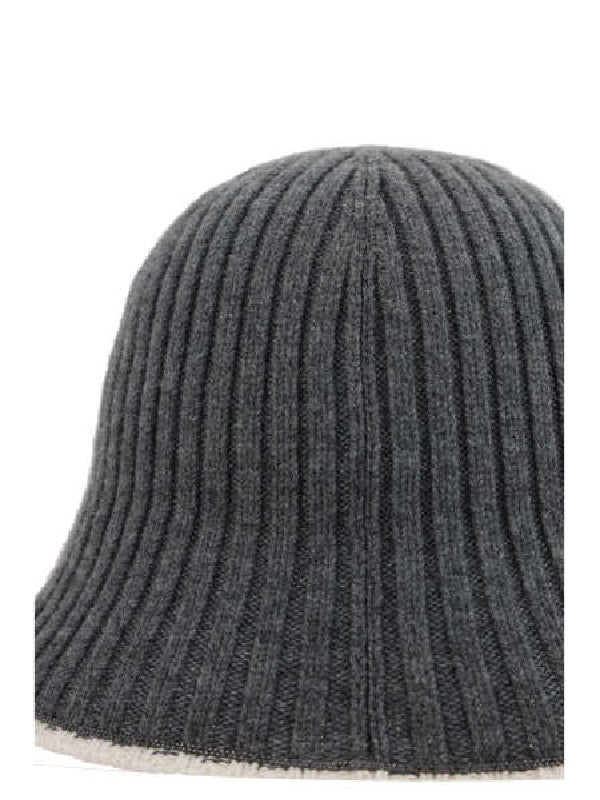 Wool Blend Rib Bucket Hat