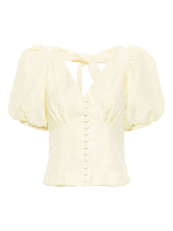 Jacquard Cutout Detail Blouse