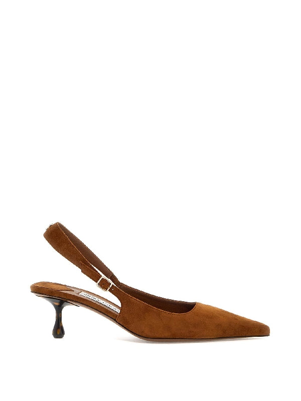 Amel Suede Slingback Heels - Jente