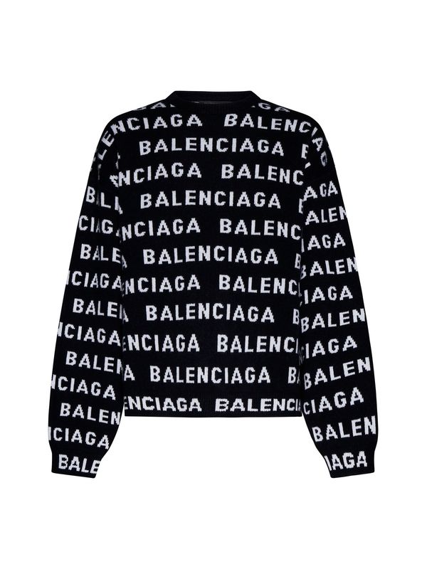 All-Over Logo Jacquard Wool
  Knit