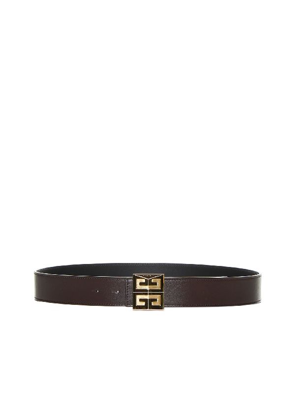 4G Logo Buckle Reversible Leather Belt