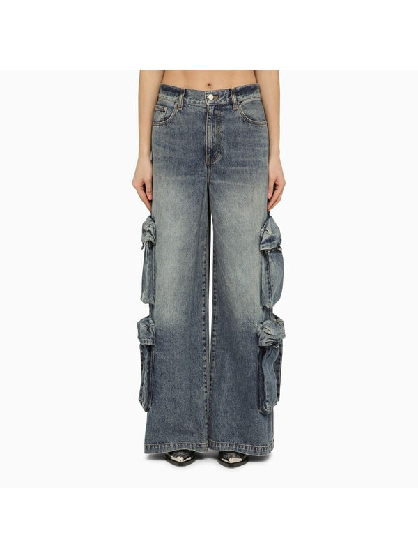 Baggy Cargo Denim Pants