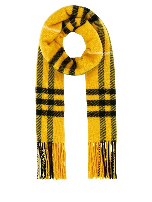 Check Wool Cashmere Scarf