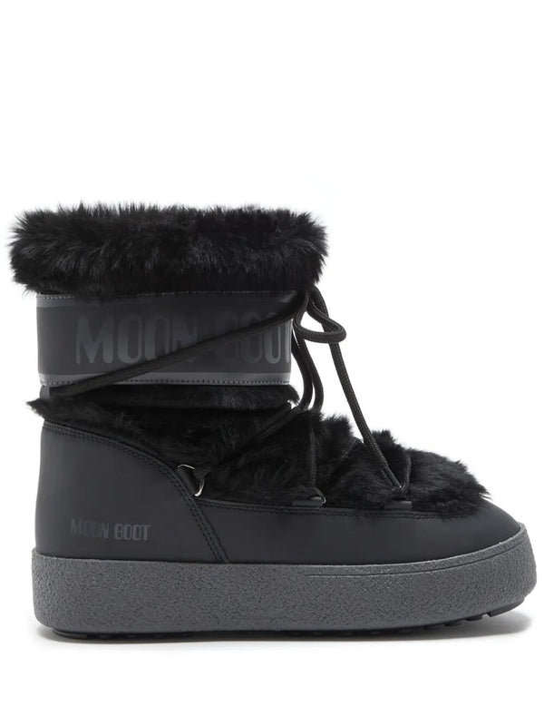 Moonboots Black Lace-Up Boots