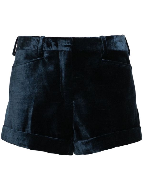 Velvet Mini Shorts