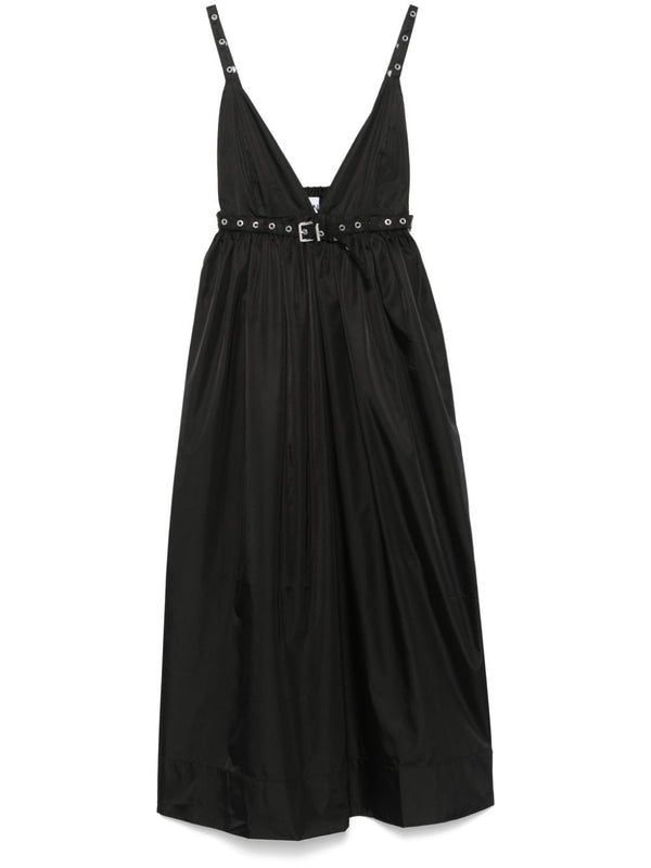 Belt Nylon Sleeveless Dress